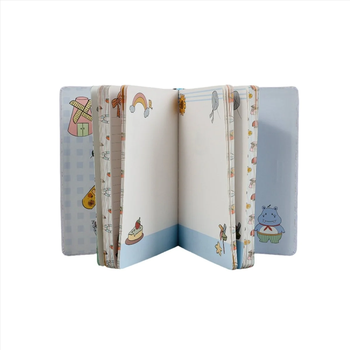 دفتر ملاحظات مع ملصقات سكراب بوك 13.5 × 18.6 سم. - Image 2