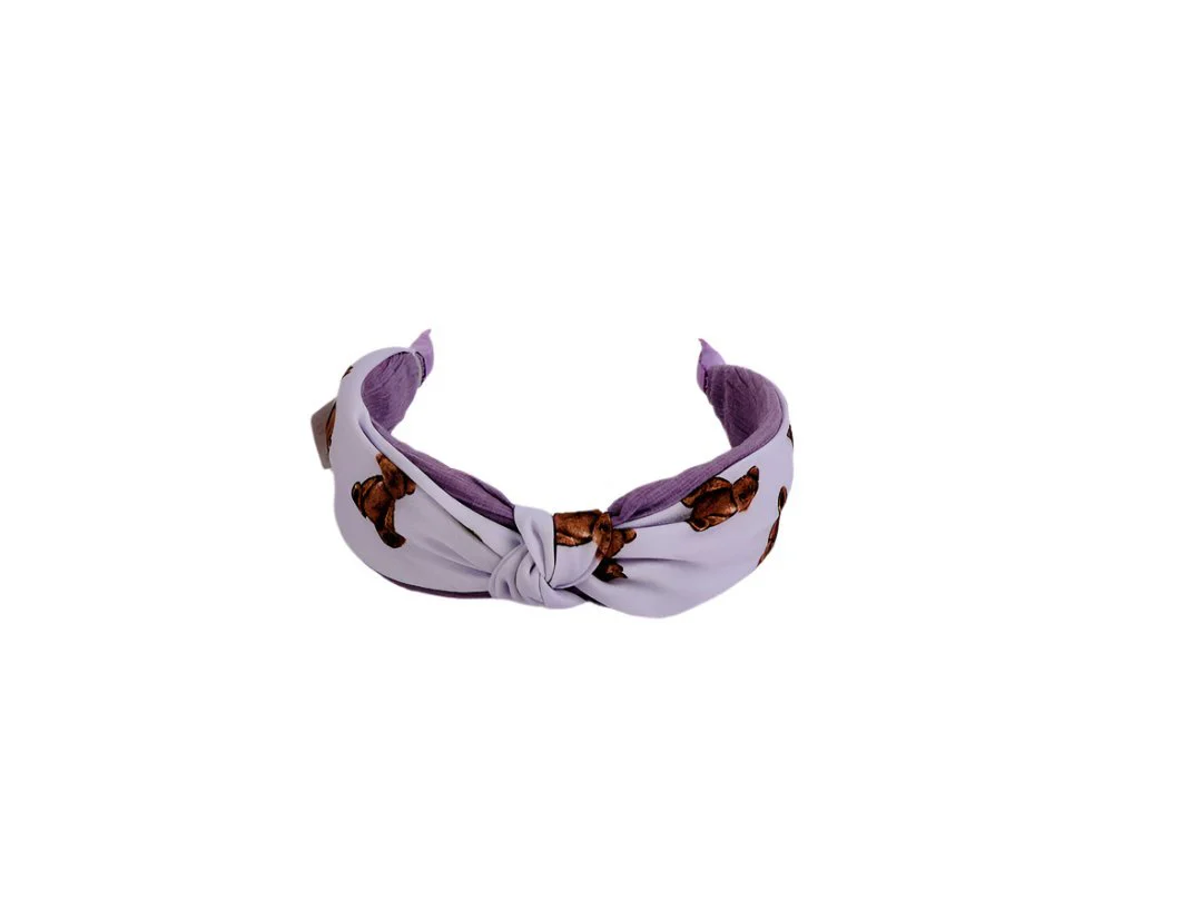 عصابة شعر مطبوعة بتصميم عقدة - Image 4