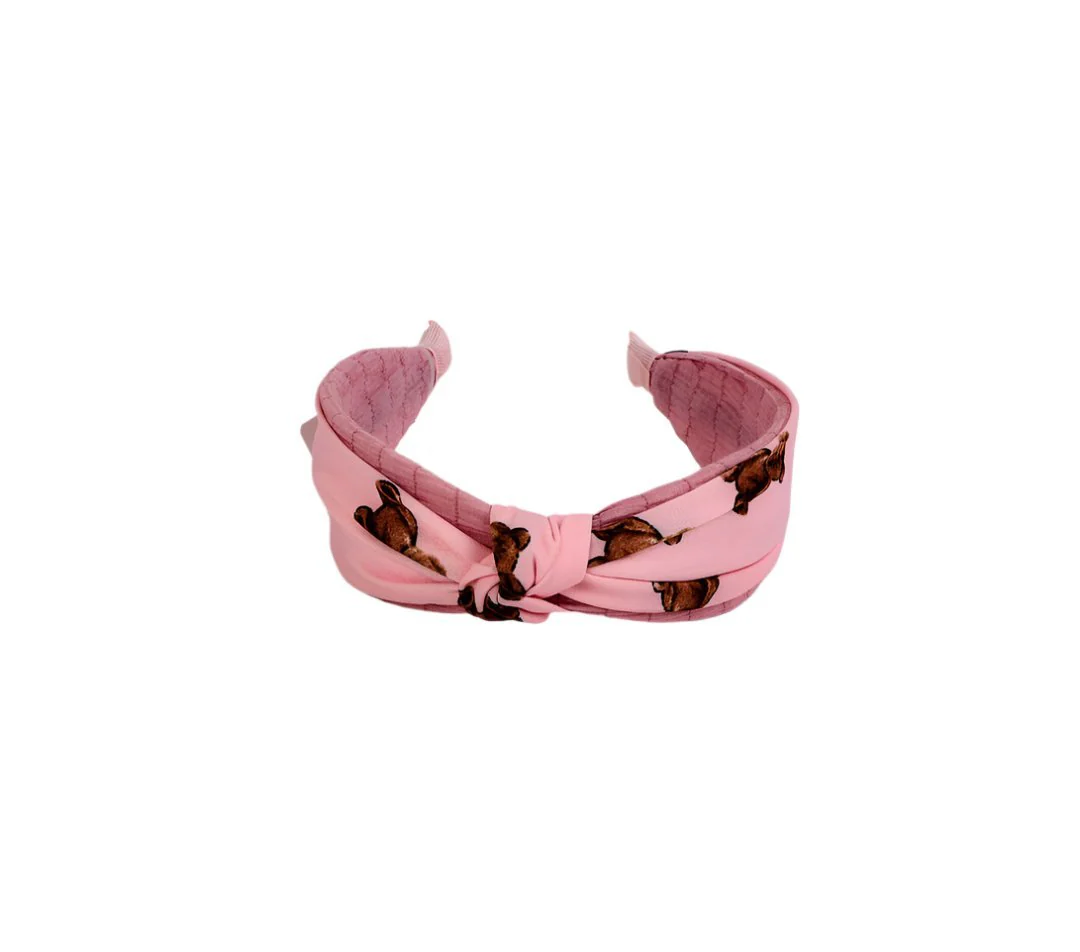 عصابة شعر مطبوعة بتصميم عقدة - Image 6