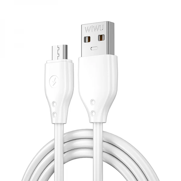 كابل شحن Wiwu USB أبيض - Image 2