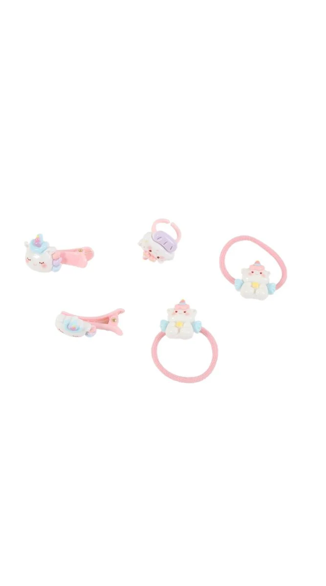 طقم اكسسوارات شعر يونيكورن للأطفال - Image 3