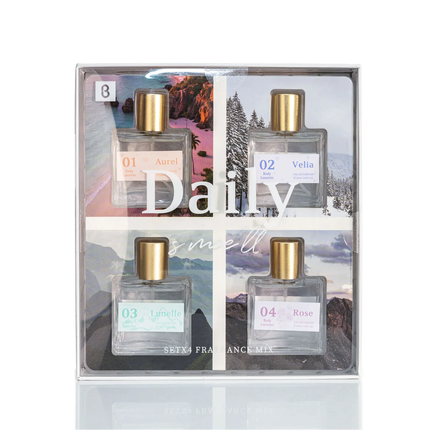 مجموعة عطور ديلي سمايل من بودي لوكشريز - 4 عبوات - Image 13