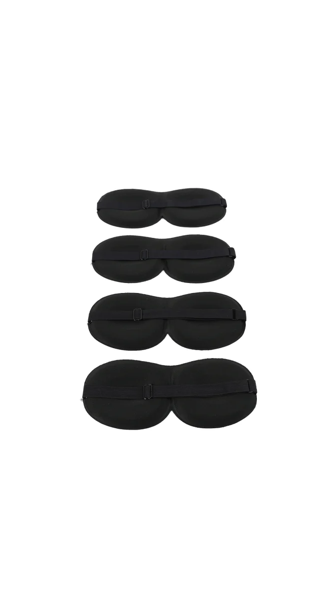 غطاء عيون للنوم أسود 3D - Image 6