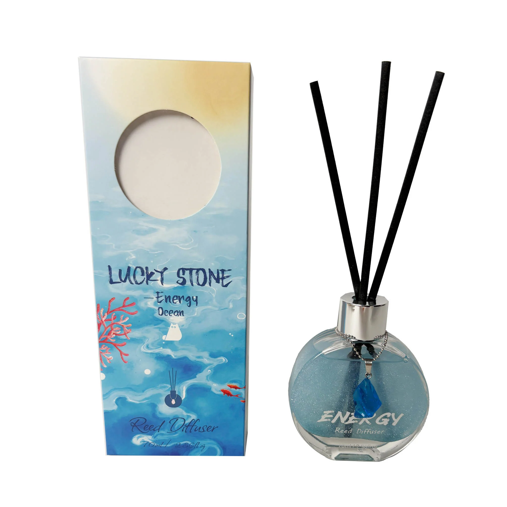 معطر جو بعيدان خشب إينرجي لوكي ستون برائحة المحيط - Image 2