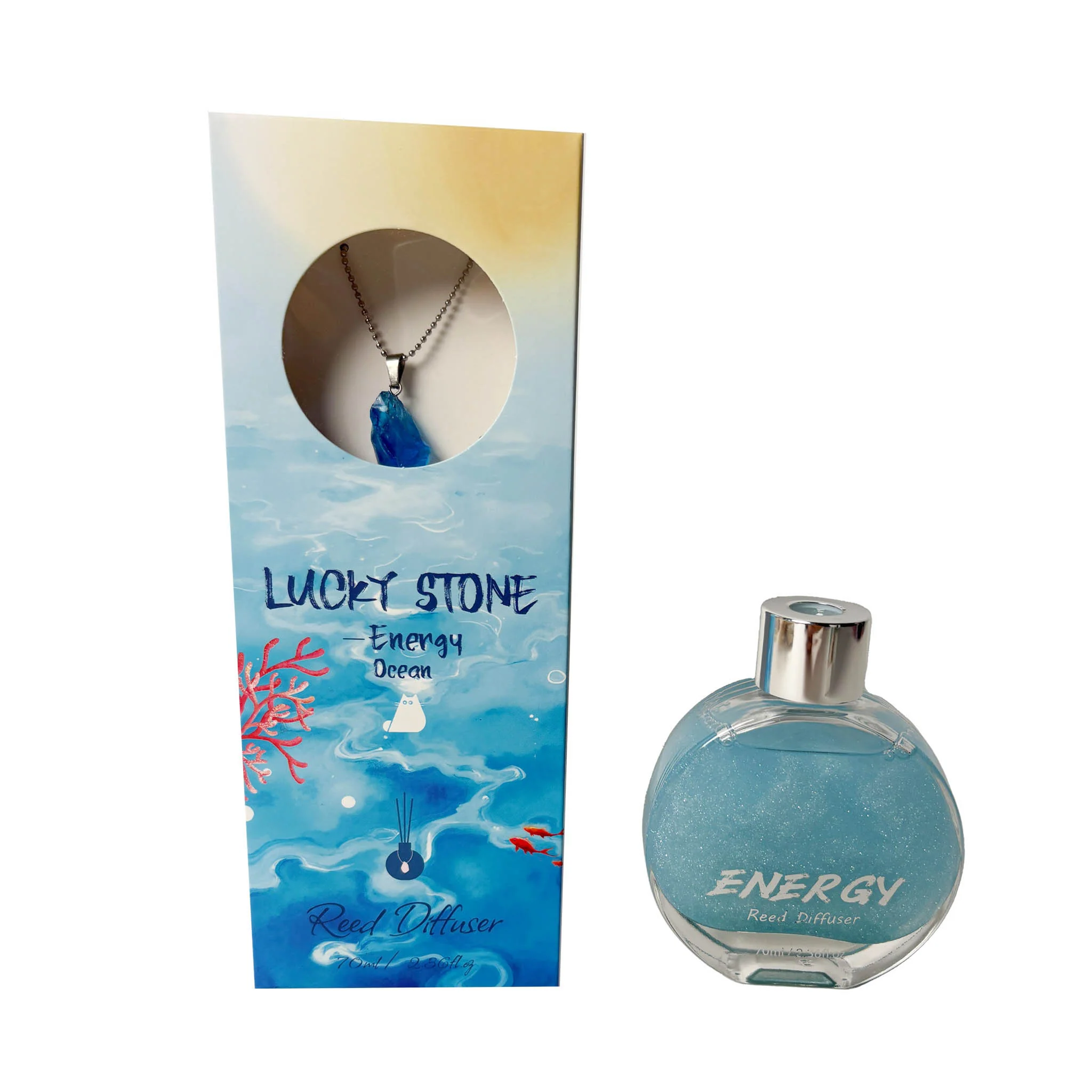 معطر جو بعيدان خشب إينرجي لوكي ستون برائحة المحيط - Image 3