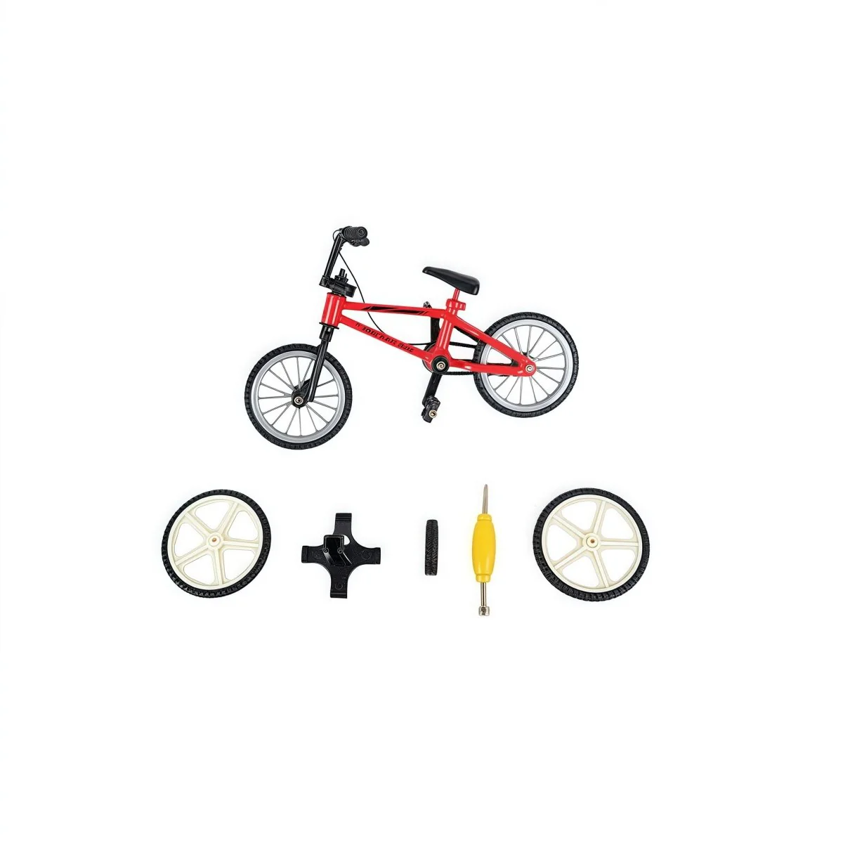 دراجة أصابع BMX حمراء مصغّرة - Image 4
