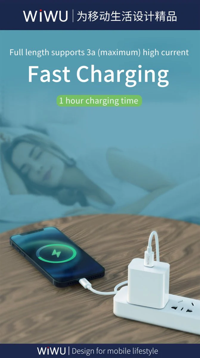 كابل شحن سريع WiWU USB-C إلى Lightning - Image 7